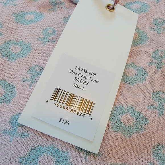 NWT LoveShackFancy Chia Crop Tank Floral Ruffle - Picture 4 of 12